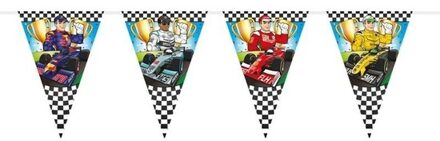 1x stuks Race/Formule 1 thema vlaggenlijnen van 6 meter Multi