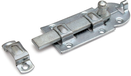 1x stuks rolschuif / rolschuiven / poortgrendel staal verzinkt 6,6 x 16 cm