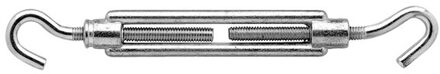 1x stuks spanschroeven / draadspanner RVS 9 cm - spanmoer / schroefspanner - klusbenodigheden - op spanning brengen van kabels, touw en kettingen