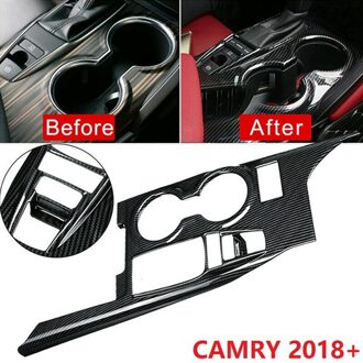 1X Voor Toyota Camry Carbon Fiber Inner Gear Shift Doos Panel Cover Trim