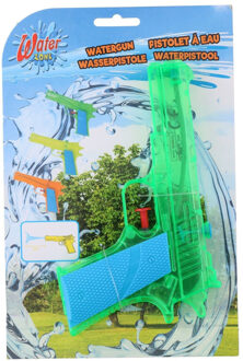 1x Waterpistolen/waterpistool groen van 18 cm kinderspeelgoed