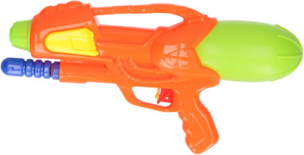 1x Waterpistolen/waterpistool oranje van 30 cm kinderspeelgoed