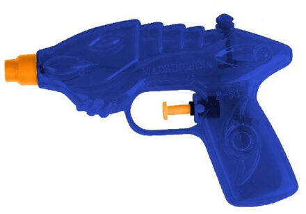1x Waterpistool/waterpistolen blauw 16,5 cm - Waterpistolen