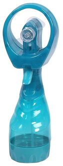 1x Watersproeier strand ventilator turquoise/blauw/groen 28 cm - Ventilatoren