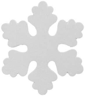1x Witte decoratie sneeuwvlok van foam 25 cm