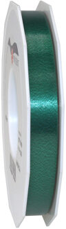 1x XL hobby/decoratie donkergroene kunststof sierlinten 1,5 cm/15 mm x 91 meter Emerald groen