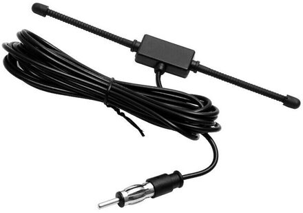 1X Zwart Universele Auto Boot Stereo Am Fm Dipool Antenne Adhesive Mount Glas Antenne Radio Antenne