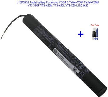 1X8400Mah L15D3K32 L15C3K32 Tablet Batterij Voor Lenovo Yoga 3 Tablet-X50F Tablet-X50M YT3-X50F YT3-X50M + Reparatie Gereedschap Kit met Tool