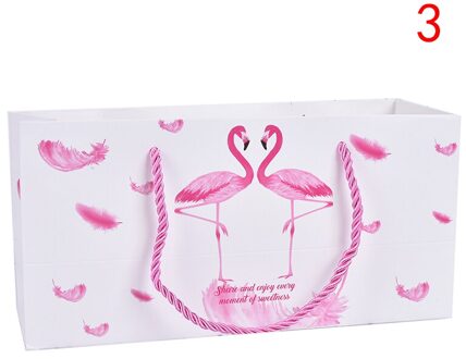1Xcreative Flamingo Geschenkdoos Marmer Papieren Zak Nougat Cookies Tassen Bruiloft Chocolade Cake Verpakking Papier Dozen Feestartikelen 3
