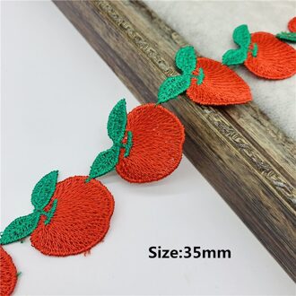 1Yard 40Mm Fruit Vormige Kant Trim Voor Breien Bruiloft Geborduurde Lint Diy Handgemaakte Patchwork Naaien Leveringen Ambachten 03