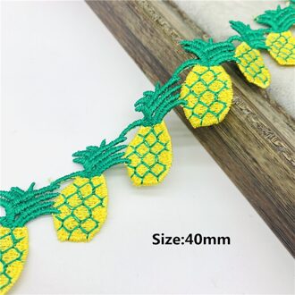 1Yard 40Mm Fruit Vormige Kant Trim Voor Breien Bruiloft Geborduurde Lint Diy Handgemaakte Patchwork Naaien Leveringen Ambachten 06