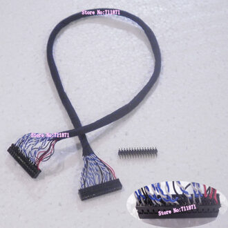 2.0 Pitch Vrouwelijke 30 P verlengsnoer 30 Pin 30 P LCD Screen Kabel Verlengen 50 cm 30 P Scherm Lijn Extended 30Pin Mannelijke Connector