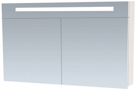 2.0 spiegelkast 120x70x15cm 2 deuren met LED verlichting hoogglans wit