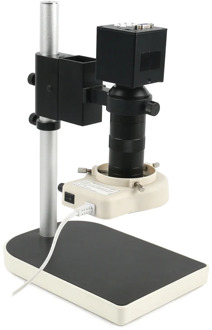 2.0mp 1080P Industrial VGA Digital Electronic Video Microscope C Mount Camera + 100X C Mount Zoom + 56 LED Ring Light