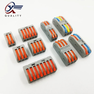 2/10/20Pcs Compact Wire Wiring Connector PCT-222 212/213/215 Universal Conductor Terminal Block Threader Splitter SPL-2/SPL-3