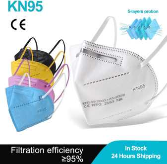 2-100PCS Mascarillas KN95 ffp2mask Reusable 5 Layers Face Mouth Mask KN 95 Respirator FPP2 CE Safety Protective Masks FFP3 Maske