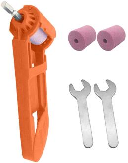 2-12.5Mm Boor Puntenslijper Korund Slijpschijf Draagbare Aangedreven Tool Voor Boor Polijstschijf Boor Slijper Oranje