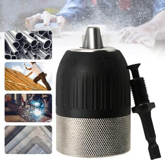 2-13Mm 3/8-24UNF Snelspanboorhouder Heavy Duty Impact Driver Boor Met 1/4 "Hexagon Adapter conversie Chuck