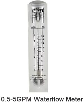 2-18LPM Acryl Panel Water Liquid Flow Meter Water Meting Flow LZM-15 0.01-1GPM