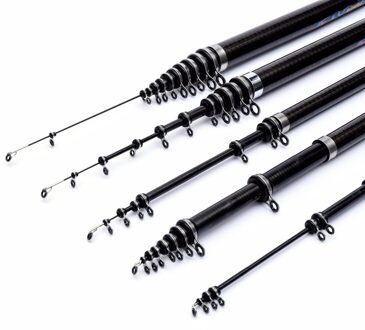 2.2-3Kg Test 99% Telescopische Carbon Hengel Karper Spinning Hengels 2.7M 3.6M 4.5M 5.4M 6.3M 7.2M Rock Hengel Spinning
