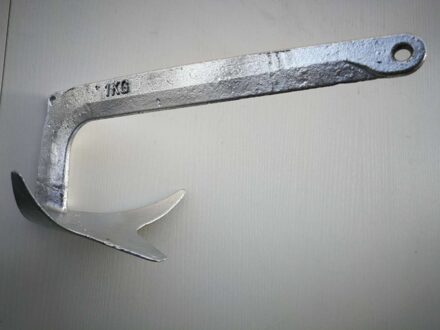 2.2 lbs 1 kg Gegalvaniseerd Staal Bruce/Klauw Boot Anker