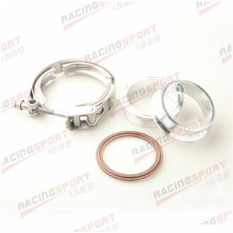 2.25 "Aluminium Flens Turbo Uitlaat Downpipe & Ss V-Band Quick Release Clamp