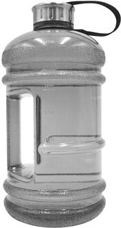 2.2L Grote Capaciteit Water Fles Petg Bpa Gratis Handgreep Waterkoker Drinkfles Voor Gym Fitness Buitensporten Toerisme Camping grijs
