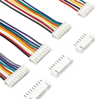 2/3/4/5/6/7/8/9/10 Pin Pitch 10Sets JST XH2.54 Wire Cable Connector Male Female Plug Socket 26AWG 15cm Wire Length XH2.54