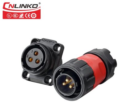 2 3 4 5 7 9 12 Pin Waterdicht AC Power Connector PBT Plastic Solder Auto Motorfiets Elektrische Industriële Mannelijke plug Vrouwelijke Socket Pins Round Quick Outdoor Cable Adapter Automotive / 3Pin