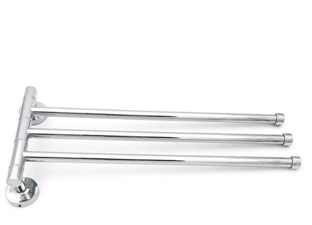 2/3/4 Handdoek Bars Roestvrij Staal Roterende Handdoekenrek Bad Rail Hanger Handdoekhouder 4 Zwenkspijlen Badkamer Muur gemonteerd Organizer