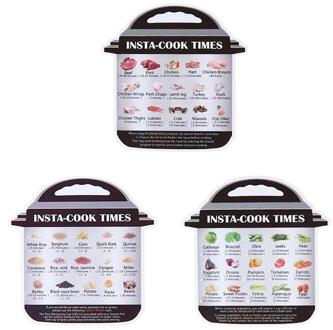 2/3/4 Stks/set Snelkookpan Koken Tijd Stickers Vouwen Decoratie Accessoires Magnetische Kachel Vel Cheat P4B3 3 kleur suits