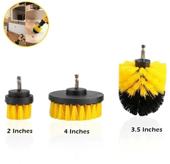 2/3.5/4 Inch Electric Drill Brush Scrubber Turbo Cleaning BrushBathroom Kitchen Cleaning Brush Electric Scrubber Scrub Bit
