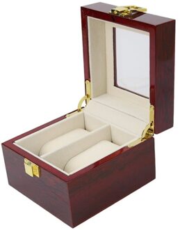 2/3/5/6/10/12 Slots Horloge Opbergdoos Met Rood Zwart Houten Glas Case Armband display Kist Horloges Houder Kist 2. YY11880703