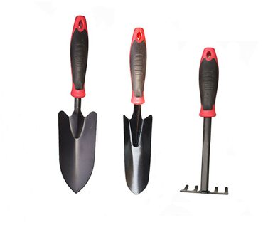 2/3/5Pcs Ijzer Tuin Schop Bloem Planten Schop Set Tuinieren Non Slip Handvat Handgereedschap Outdoor tuin Trimmen Tool 3stk