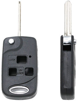 2/3 Knoppen Gewijzigd Flip Remote Key Shell Case Fob Voor Toyota Corolla Yaris Carina Camry Avensis Voor Lexus TOY43/TOY47/TOY48 5