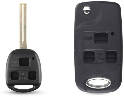 2/3 Knoppen Gewijzigd Flip Remote Key Shell Case Fob Voor Toyota Corolla Yaris Carina Camry Avensis Voor Lexus TOY43/TOY47/TOY48