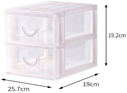 2 & 3 Lagen Lade Type Opbergdoos Voor Office Student Briefpapier Multifunctionele Briefpapier Container Cosmetica Magazijnstelling stijl A