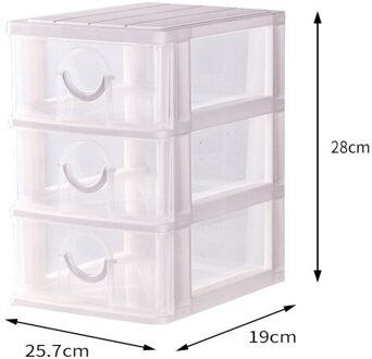 2 & 3 Lagen Lade Type Opbergdoos Voor Office Student Briefpapier Multifunctionele Briefpapier Container Cosmetica Magazijnstelling stijl B