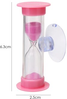 2/3Min Zandlopers Kinderen Tanden Borstelen Timer Met Zuignap Home Decor Zandlopers Tandenborstel Timer Voor Borstelen Kids roze