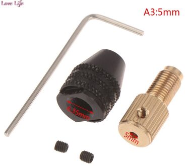 2.3Mm/3.17Mm/5Mm Elektrische Motor Shaft Mini Boor Chuck Armatuur 0.5-3.2 Mm Boor bit Micro Boorkop Hex Boorkop Adapter