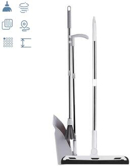 2/3Pcs Bezem En Stoffer Set Combinatie Met Uitschuifbare Bezemsteel Schoonmaken Bezem Stoffer Set Opvouwbare En Standing mops
