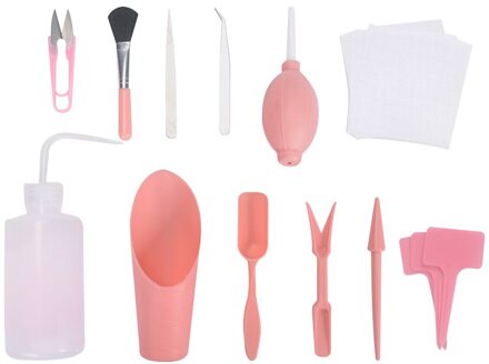 2/4/12/16Pcs Tuin Planter Kit Diy Zaaien Vetplanten Transplantatie Zaailingen Geplant Tool Bonsai Meststof boren Apparaat 1 Set