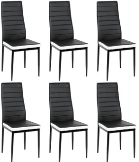 2/4/6PCS Dining Chairs Living Cafe Room Dining Room Home Bar Nordic Style Modern Leather Durable High Quality Lounge Chair HWC