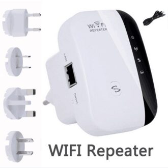 2.4 GHz Draadloze 300Mbps Wifi 802.11 AP Wifi Range Extender Router Repeater Booster voor Installatie UK plug