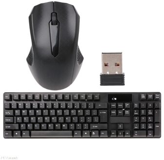 2.4 Ghz Draadloze Toetsenbord Optische Muis Combo Kit Voor Laptop Desktop Computer