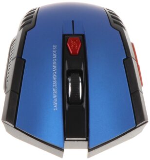 2.4 Ghz Usb Draadloze Muis Voor Laptop Computer Optische Muizen Scrolling Wiel Mini Meerdere Besturingssysteem Verstelbare blauw