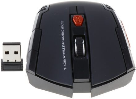 2.4 Ghz Usb Draadloze Muis Voor Laptop Computer Optische Muizen Scrolling Wiel Mini Meerdere Besturingssysteem Verstelbare zwart
