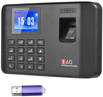 2.4 Inch LCD Screen Intelligent Biometric Fingerprint Password Attendance Machine with U Disk