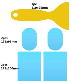 2/4 Stuks Auto Achteruitkijkspiegel Beschermfolie Anti Fog Venster Clear Film Regendicht Achteruitkijkspiegel Auto Sticker regen Protector 4stk B