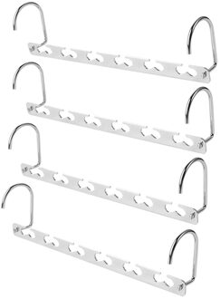 2/4 Stuks Metalen Kleerhangers Shirts Netjes Hangers Closet Ruimtebesparend Praktische Rekken Kleding Organizer Hangers Voor Kleding 4stk